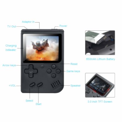 168 Games Portable Retro Video Console - Image 3