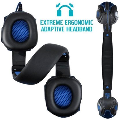 Gaming Headsets Big  LED Light Mic Stereo Earphones - Image 2