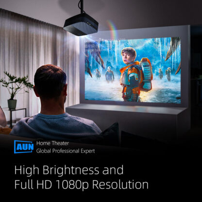 AUN Z5S Full HD 1080P Projector LED Theater Android 9 TV 1920x1080P Video Projector for Home Cinema
