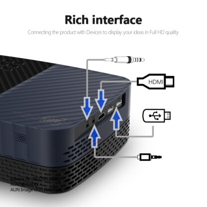 AUN Z5S Full HD 1080P Projector LED Theater Android 9 TV 1920x1080P Video Projector for Home Cinema - Image 6