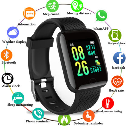 Android Smart Sports Watch (Pedometer Bluetooth Reminder Heart Rate Blood Pressure)